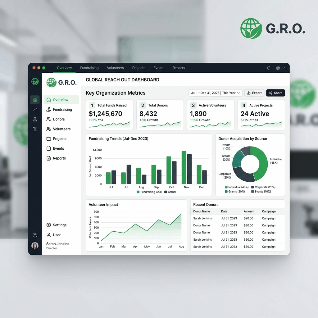 NGO Management System Screenshot