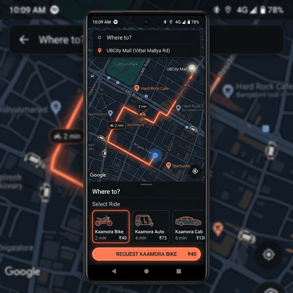 Rider Passenger Booking UI